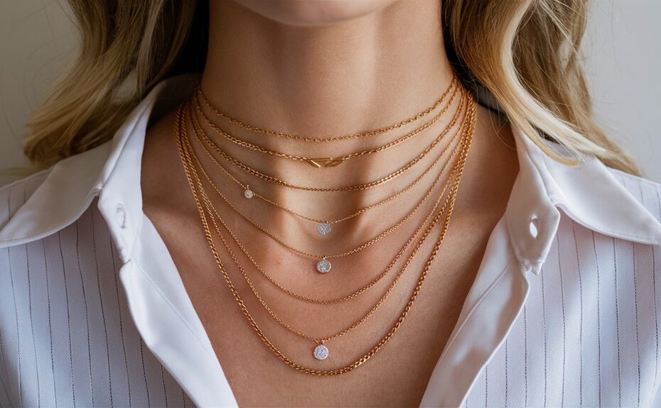 layering same length necklaces tutorial