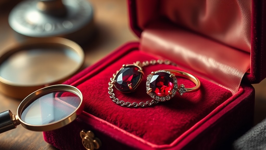 maintaining garnet jewelry care