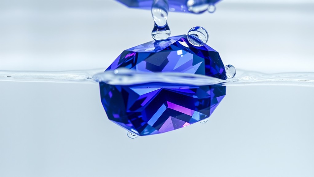 tanzanite care water exposure